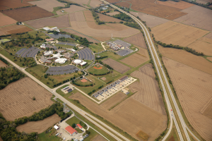 Campus aerial shot