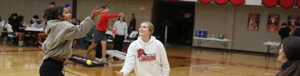 Photo of students participating in intramurals