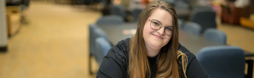 Student posed and smiling