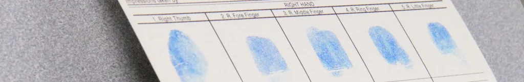 Photo showing thumbprints