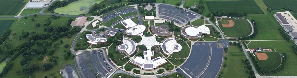Lake Land College campus aerial view