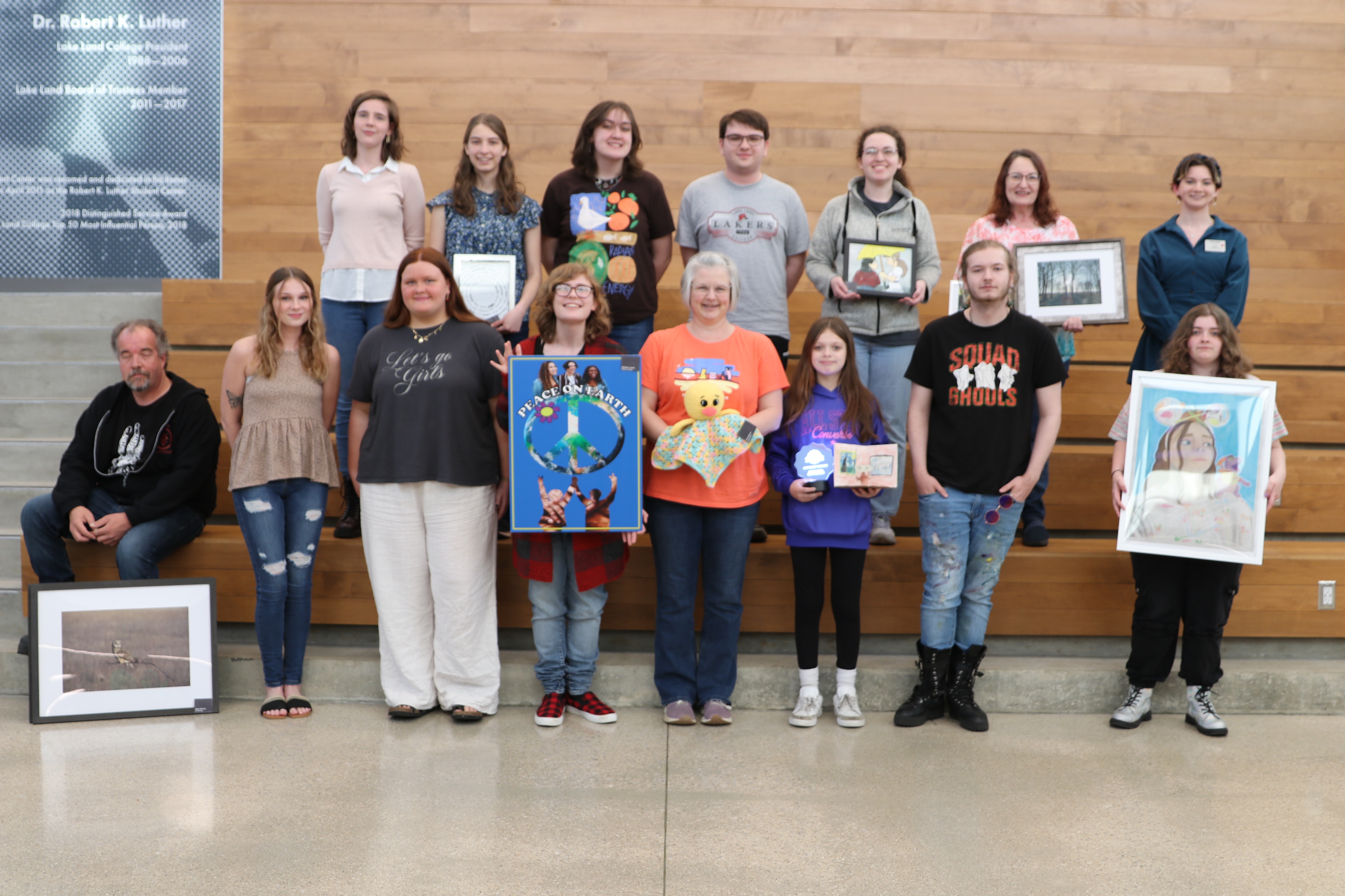 Group of Lake Land College Art Show Participants