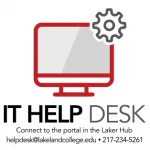 Graphic showing the IT Help Desk logo