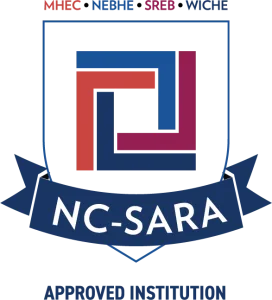 Graphic showing Lake Land College is a NC-SARA approved institution