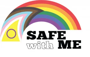 Graphic showing Safe With Me