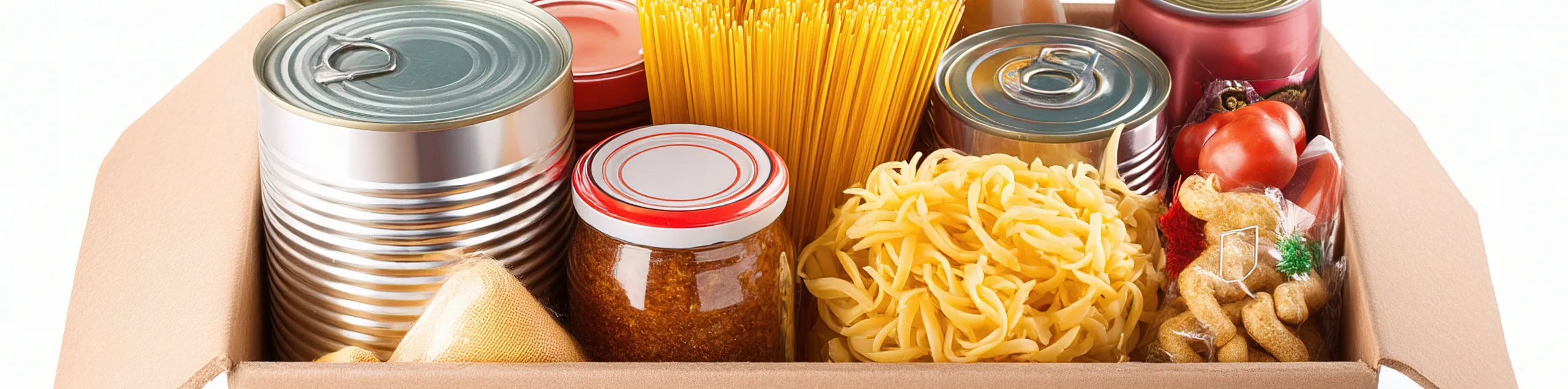 Photo of food donation in a box