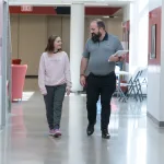 A Lake Land College TRIO Student Support Services Advisor with a Lake Land College TRIO student