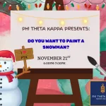 The Lake Land College Phi Theta Kappa (PTK) Honors Society is hosting a “Paint and Sip” fundraiser event on Friday, Nov. 21 to support Lake Land PTK students.