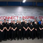 A group photo of the Fall 2025 graduates of the Emergency Medical Services (EMS) program.