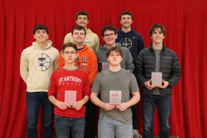 The top-scoring students in the Physics Division A and Division B categories during the 2026 Laker Academic Invitational.