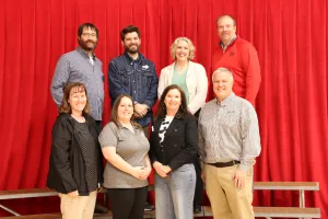 Lake Land College faculty and staff being honored for reaching the 15 and 10-year employment milestones. 