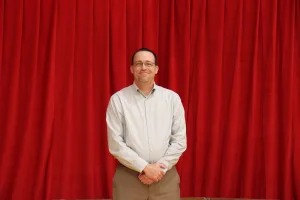 Jerad Zimmerle, Adjunct Faculty Business Division, being recognized for reaching the 60-semester milestone of instruction at Lake Land College. 