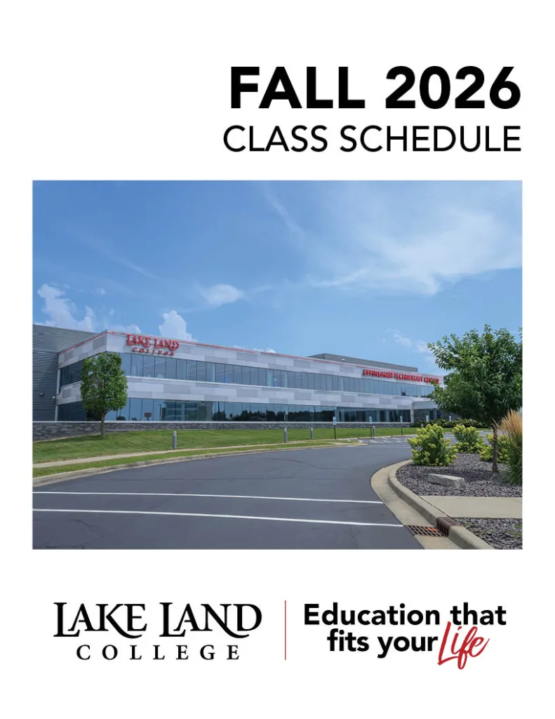 Photo shows the cover of Fall 2026 schedule