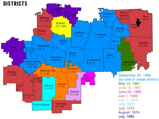 Map of the district added in July, 1990