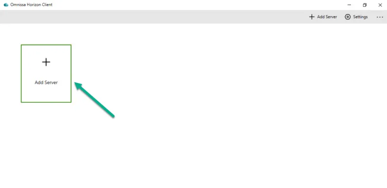 Click add server