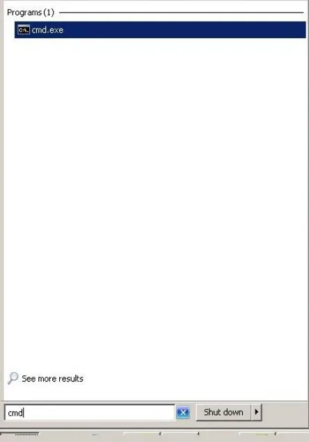 Open command prompt