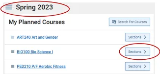 Choose the correct term and view sections