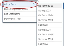 Add a term