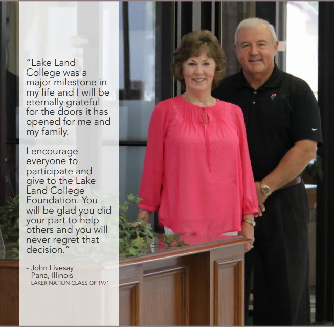 Photo of John Livesay with quote