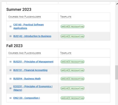 View your advisor's plan