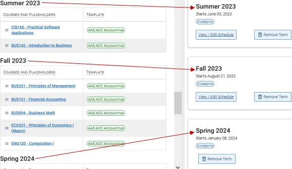 View your advisor's terms and your terms