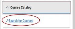 Search for courses