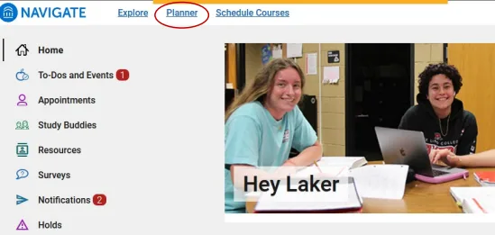 Go to Planner