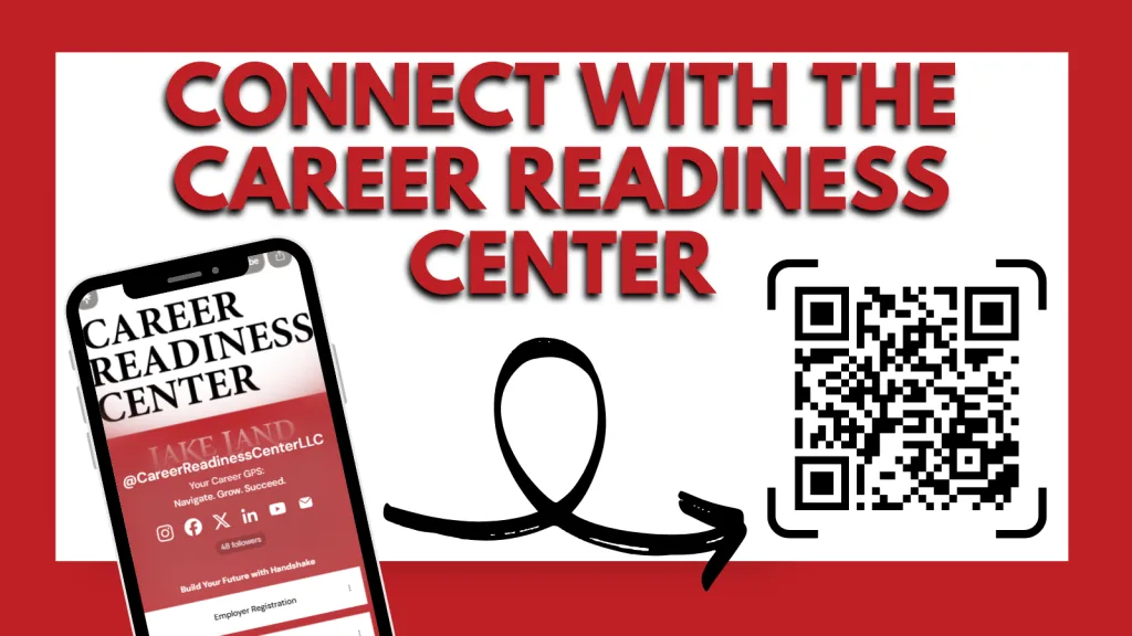 Connect with the Career Readiness Center graphic