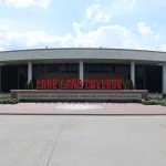 The new entrance plaza at Lake Land College, which will be dedicated in posthumous honor of former trustee Mike Sullivan on Thursday, October 8.